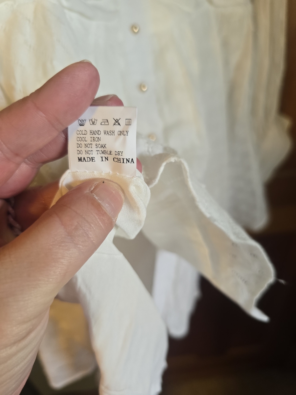 All About May NWT White Textured Button-Front Tunic Dress - Picture 8 of 16